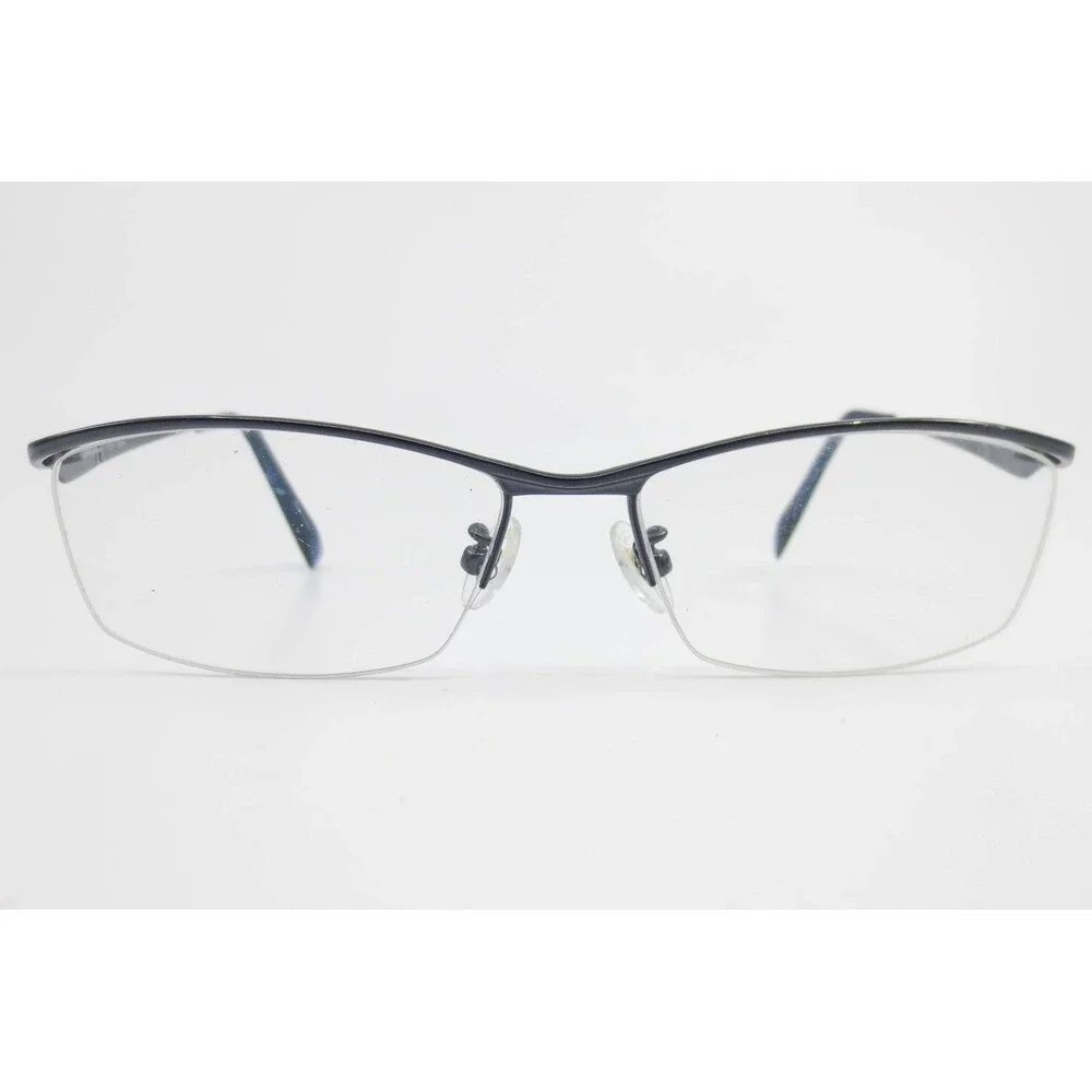 Eddie Bauer EB27309 BL Blue Titanium Semi Rimless Rectangular Eyeglasses